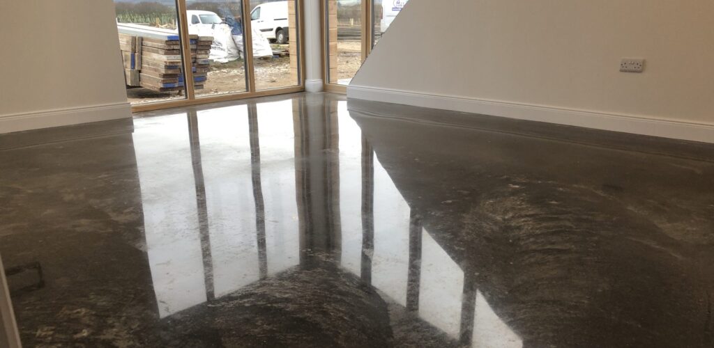 polished concrete floor