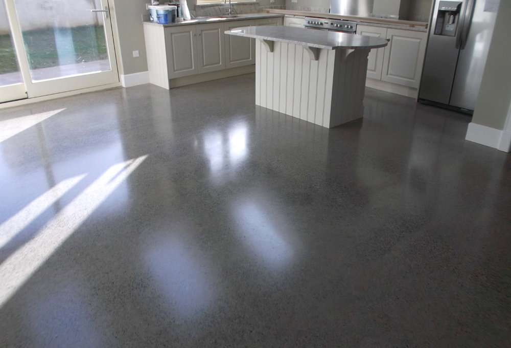 polished concrete flooring