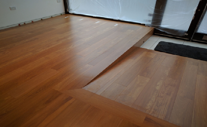 Image of wooden slope floor